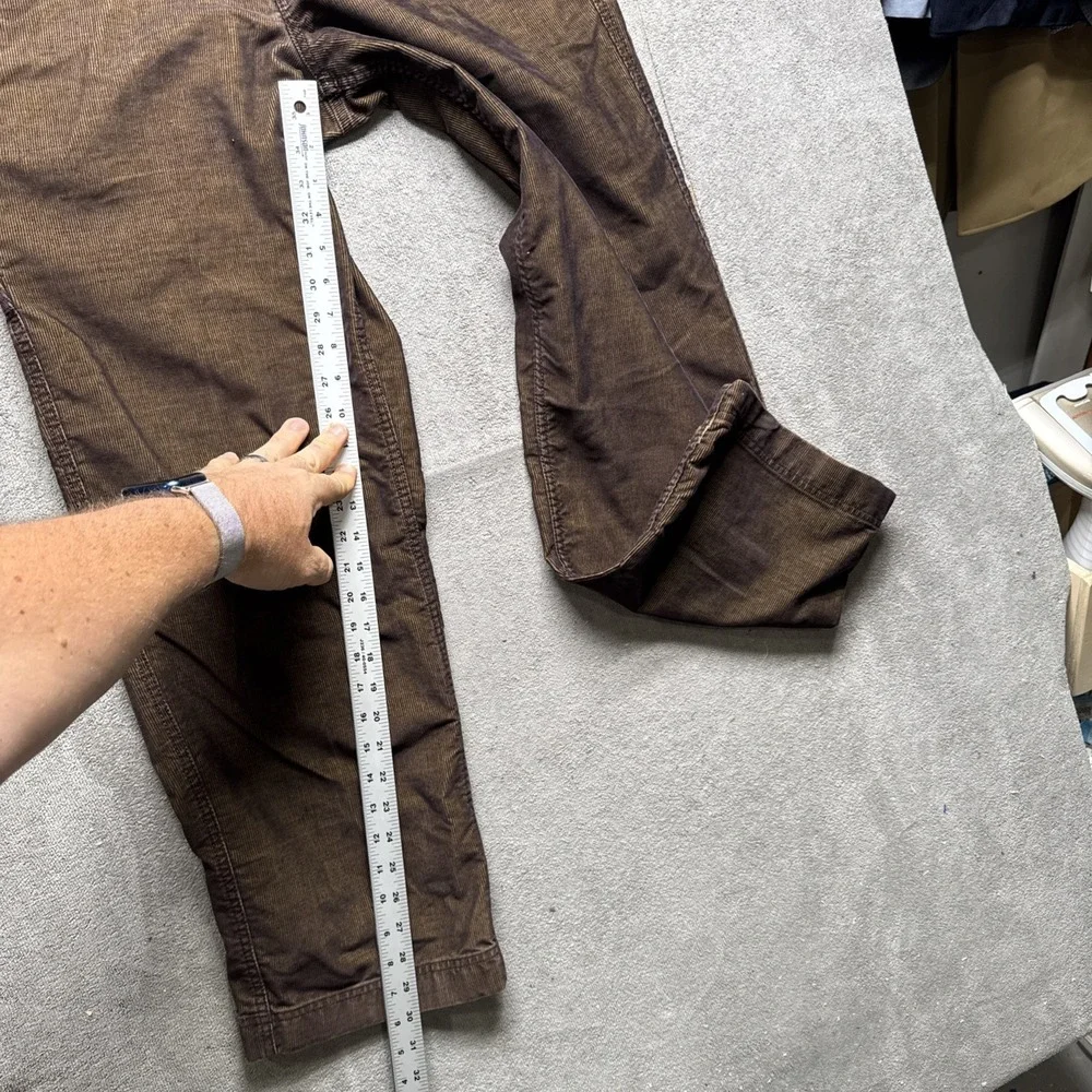 The North Face Brown Corduroy Pants Outdoor Hiking Workwear Mens 30 Straight Fit